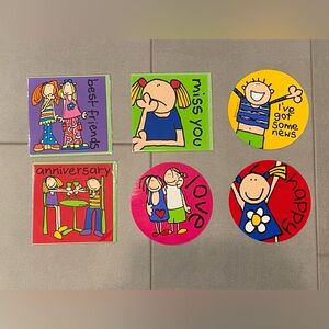 Bang on the Door Vintage 90's Greeting Cards Postcards set NEW